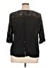 Jackpot 100% Cotton Black 3/4 Sleeve Blouse Size XL - photo 2