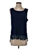 Studio West Blue Sleeveless Blouse Size S - photo 1