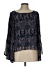Fire Los Angeles 100% Polyester Black 3/4 Sleeve Blouse Size L - photo 1