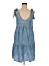 Accessorize 100% Lyocell Blue Casual Dress Size 8 - photo 1