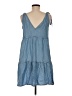 Accessorize 100% Lyocell Blue Casual Dress Size 8 - photo 2