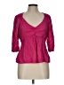 SOFIA Pink 3/4 Sleeve Blouse Size L - photo 1