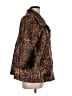 Susan Graver Animal Print Brown Coat Size L - photo 4