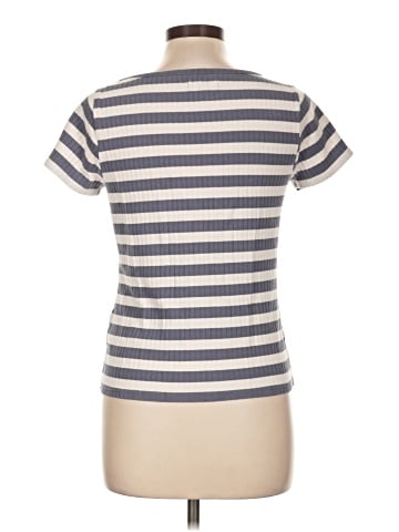 Madewell Ribbed Sweetheart Tee in Stripe (view 2)