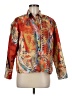 Chico's Print Orange Jacket Size Med (1) - photo 1
