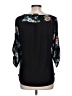 Tempted Black 3/4 Sleeve Blouse Size L - photo 2