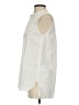 Gap 100% Ramie Ivory Sleeveless Button-Down Shirt Size XS - photo 5