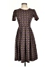 Lularoe Argyle Brown Casual Dress Size S - photo 1