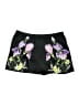 Express 100% Polyester Floral Black Shorts Size XL - photo 1
