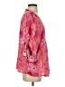 Andree by UNIT 100% Rayon Pink 3/4 Sleeve Blouse Size S - photo 4