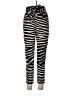H&M 100% Polyester Stripes Black Casual Pants Size 10 - photo 1