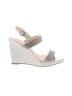 Nina Silver Wedges Size 9 - photo 1