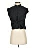 Rag & Bone Black Sleeveless Button-Down Shirt Size 4 - photo 1