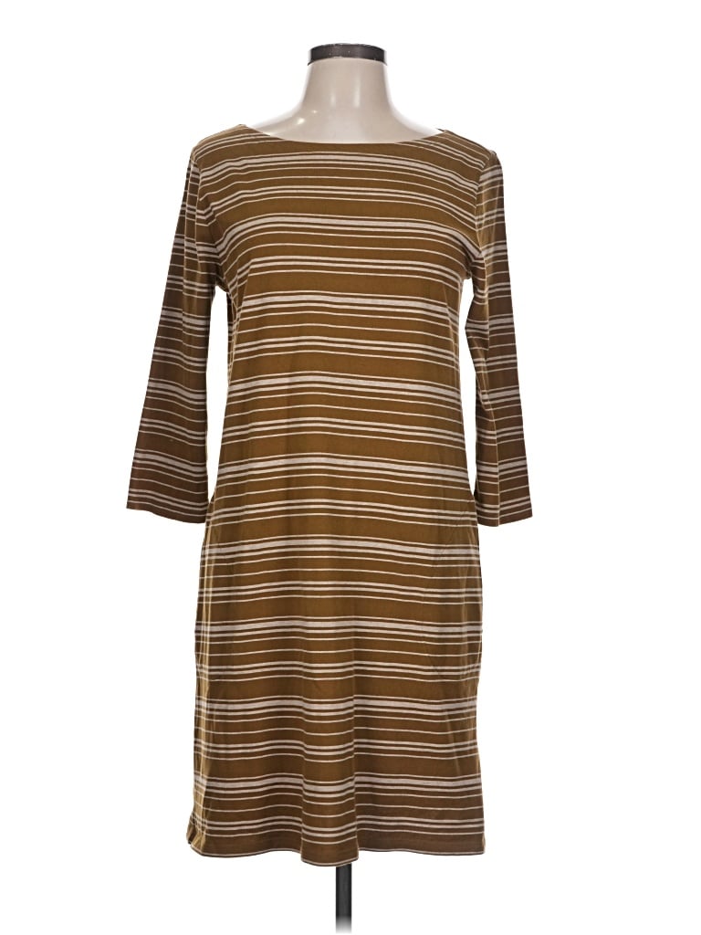 Pre-owned Garnet Hill Casual Dress In Brown
