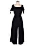 Doe & Rae Solid Black Jumpsuit Size M - photo 1