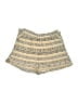 BCBGeneration 100% Rayon Stripes Gold Shorts Size S - photo 1