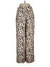 MM. LaFleur 100% Polyester Animal Print Brown Casual Pants Size 4 - photo 2