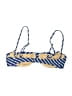 J.Crew Animal Print Blue Swimsuit Top Size 8 - photo 2