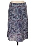 Express 100% Polyester Paisley Blue Casual Skirt Size 5 - 6 - photo 1