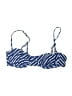 J.Crew Animal Print Blue Swimsuit Top Size 8 - photo 1
