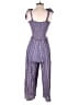 Blue Rain 100% Rayon Tweed Blue Jumpsuit Size M - photo 2