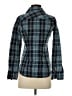 Buffalo Plaid Blue Long Sleeve Blouse Size XS - photo 2
