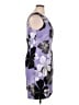 Connected Apparel Graphic Purple Cocktail Dress Size 16 - photo 4