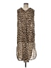 J.Crew Animal Print Brown Casual Dress Size M - photo 1