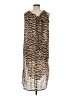 J.Crew Animal Print Brown Casual Dress Size M - photo 2