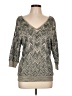 INC International Concepts Chevron-herringbone Gray Pullover Sweater Size L - photo 1