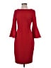 Calvin Klein Solid Red Cocktail Dress Size 4 - photo 1
