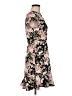 Aqua Floral Black Casual Dress Size M - photo 4