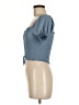 Love Tree 100% Polyester Blue Short Sleeve Blouse Size M - photo 5