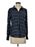 Soft Joie 100% Rayon Print Blue Long Sleeve Button-Down Shirt Size S - photo 1