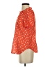 Talbots 100% Cotton Orange Short Sleeve Blouse Size XS - photo 5
