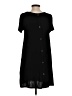 Alya Solid Black Casual Dress Size S - photo 2