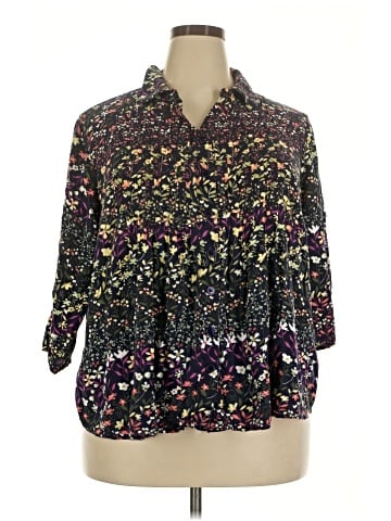 Woman Within 3/4 Sleeve Blouse (view 1)