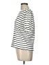 Green Envelope Stripes Ivory Short Sleeve Top Size L - photo 5
