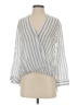 L'Agence 100% Tencel Silver Long Sleeve Blouse Size S - photo 1
