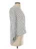 L'Agence 100% Tencel Silver Long Sleeve Blouse Size S - photo 4