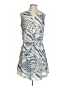 Gap 100% Polyester Print Blue Casual Dress Size S - photo 1