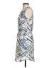 Gap 100% Polyester Print Blue Casual Dress Size S - photo 5