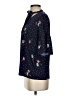 Les Amis Floral Blue 3/4 Sleeve Blouse Size S - photo 5