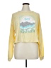 Roxy 100% Cotton Yellow Long Sleeve Top Size XL - photo 1