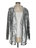 Ebossy Metallic Silver Blazer Size S - photo 1