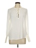 T Tahari 100% Polyester Ivory Long Sleeve Blouse Size L - photo 1