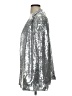 Ebossy Metallic Silver Blazer Size S - photo 5