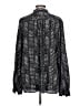 Banana Republic 100% Polyester Polka Dots Black Long Sleeve Blouse Size L (tall) - photo 2