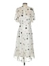 Calvin Klein Polka Dots Ivory Cocktail Dress Size 4 - photo 2