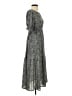 Assorted Brands 100% Polyester Paisley Gray Casual Dress Size S - photo 4